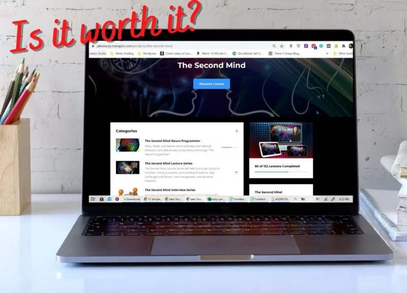 2nd mind course on laptop