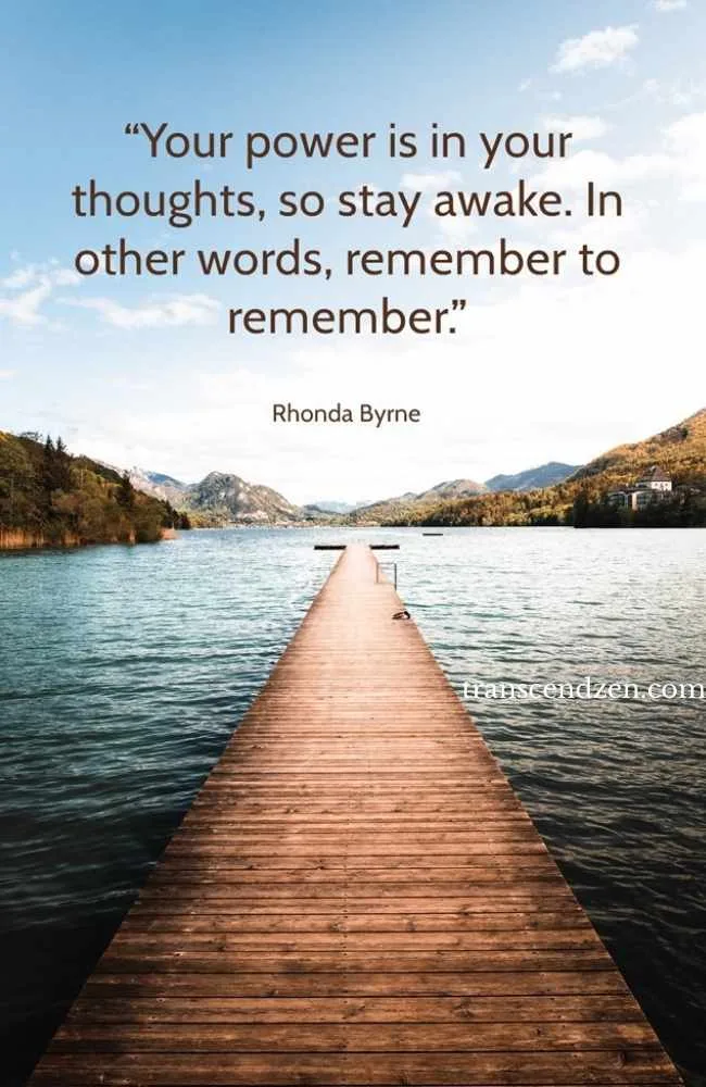 dock on lake - rhonda secret quote