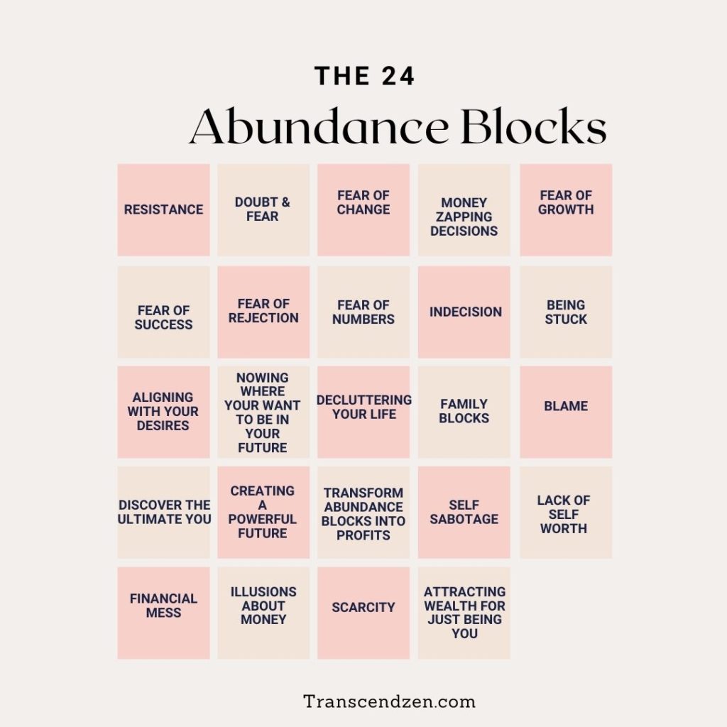 24 abundance blocks unlimited christie sheldon review