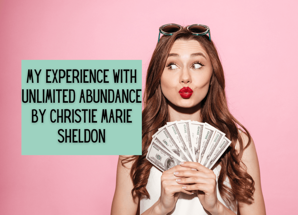 unlimited abundance review - woman holding money